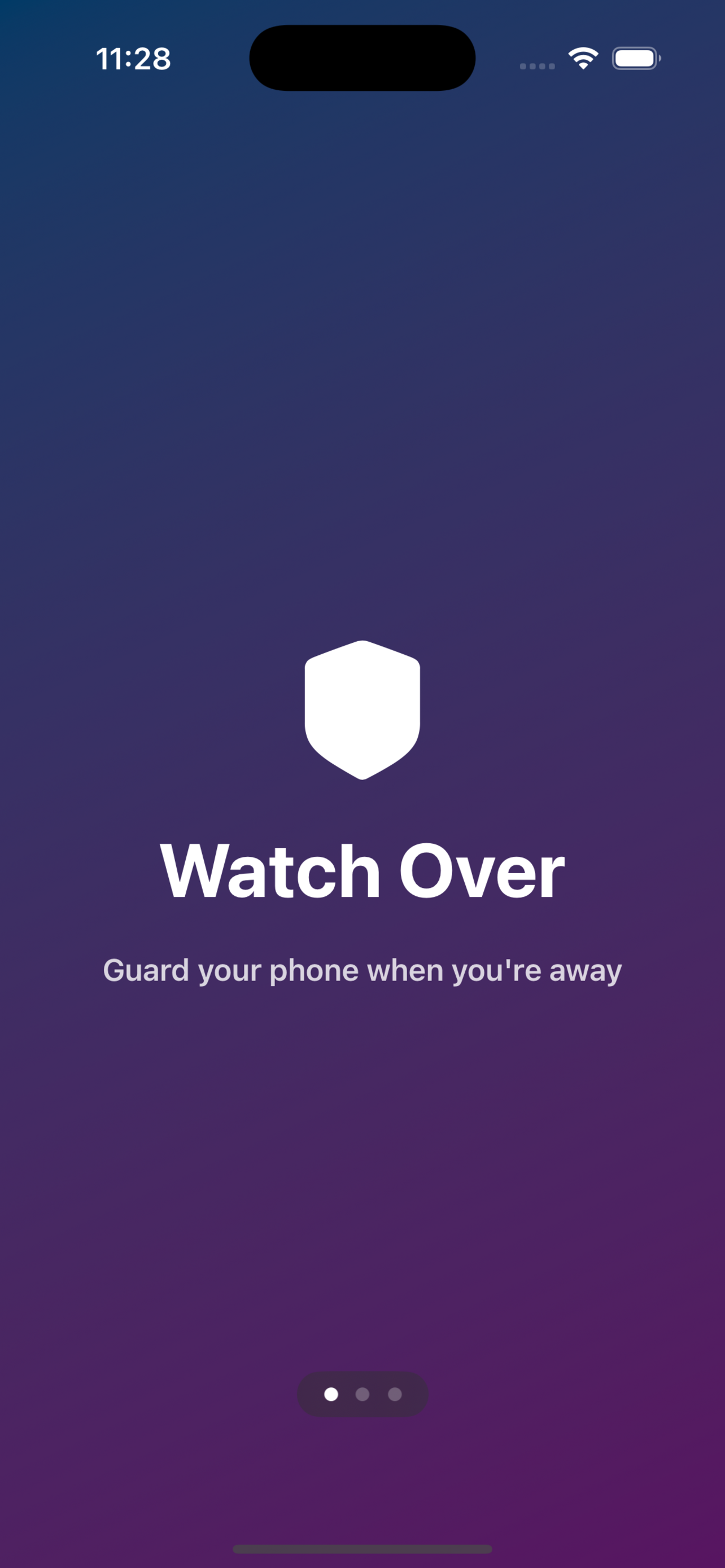 WatchOver Home Screen
